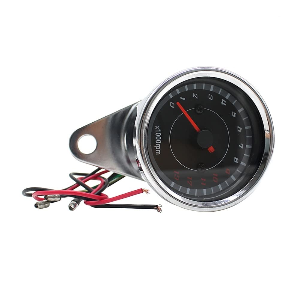 Compteur vitesse moto Compte-tours Électronique Universel Pour Moto, 12 V CC, Avec Rétroéclairage LED Bleu, Compteur De Tours 1000 Tr/min