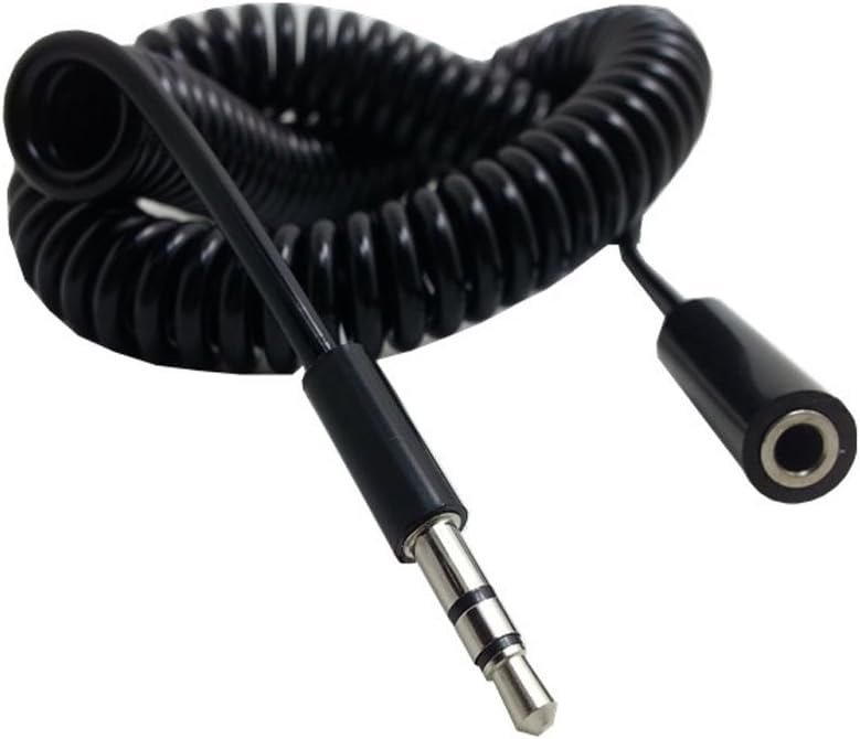 3.5mm Stereo M-F Headphone Extension Cable 4 ft. Coiled