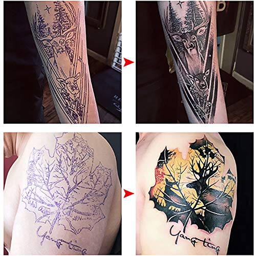 Anself transfer tattoo paper,100 Sheets Multifunctional A4 Transfer Paper for Tattoo Practice Apply with Transfer Paste (Not Included) - Thumbnail 4