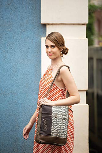 Myra Bag Designer X Upcycled Canvas Shoulder Bag S-12332