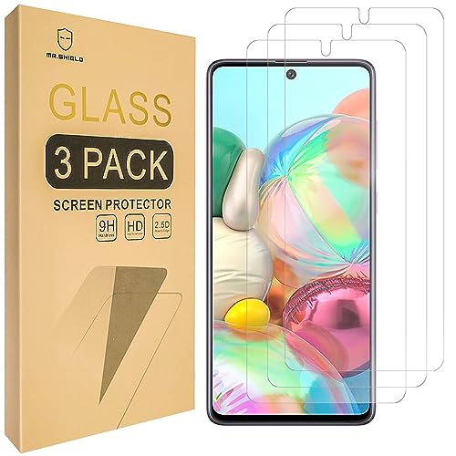 Image of [3-Pack]-Mr.Shield for Samsung Galaxy A71 5G [Tempered Glass] [Japan Glass with 9H Hardness] Screen Protector with Lifetime Replacement