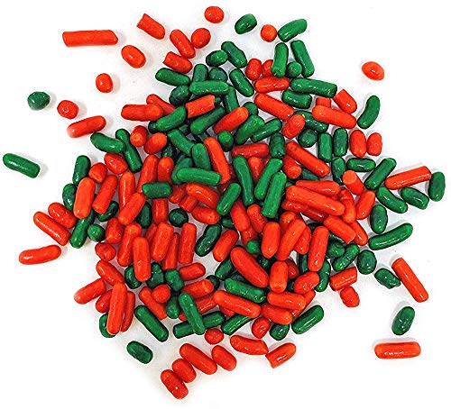 Sweetgourmet Christmas Mix Sprinkles | Red & Green Holiday Mix | 1 Pound #TOP3