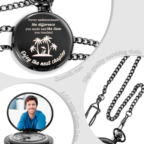 Image of Christmas Valentines Day Fathers Day Stocking Stuffers Birthday New Years Gifts Idea Pocket Watch Gifts