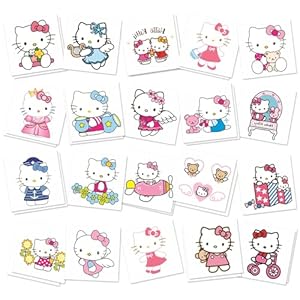 Temporary Tattoos Birthday Party Favors,40pcs Cute Cartoon Tattoo Stickers Party Supplies Waterproof Skin Safe Removable Tattoo Stickers Party Decoration Fake tattoos for Goody Bag Treat Bag Stuff