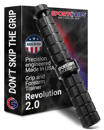 Sportgrips Sidewinder Revolution 2.0 (Black) – Adjustable Resistance Grip &