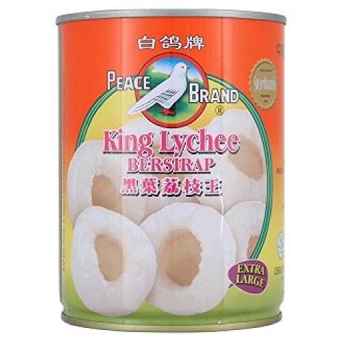 Lychees in Syrup 565g/567g (Peace Brand 565g, 9 Cans) image 2