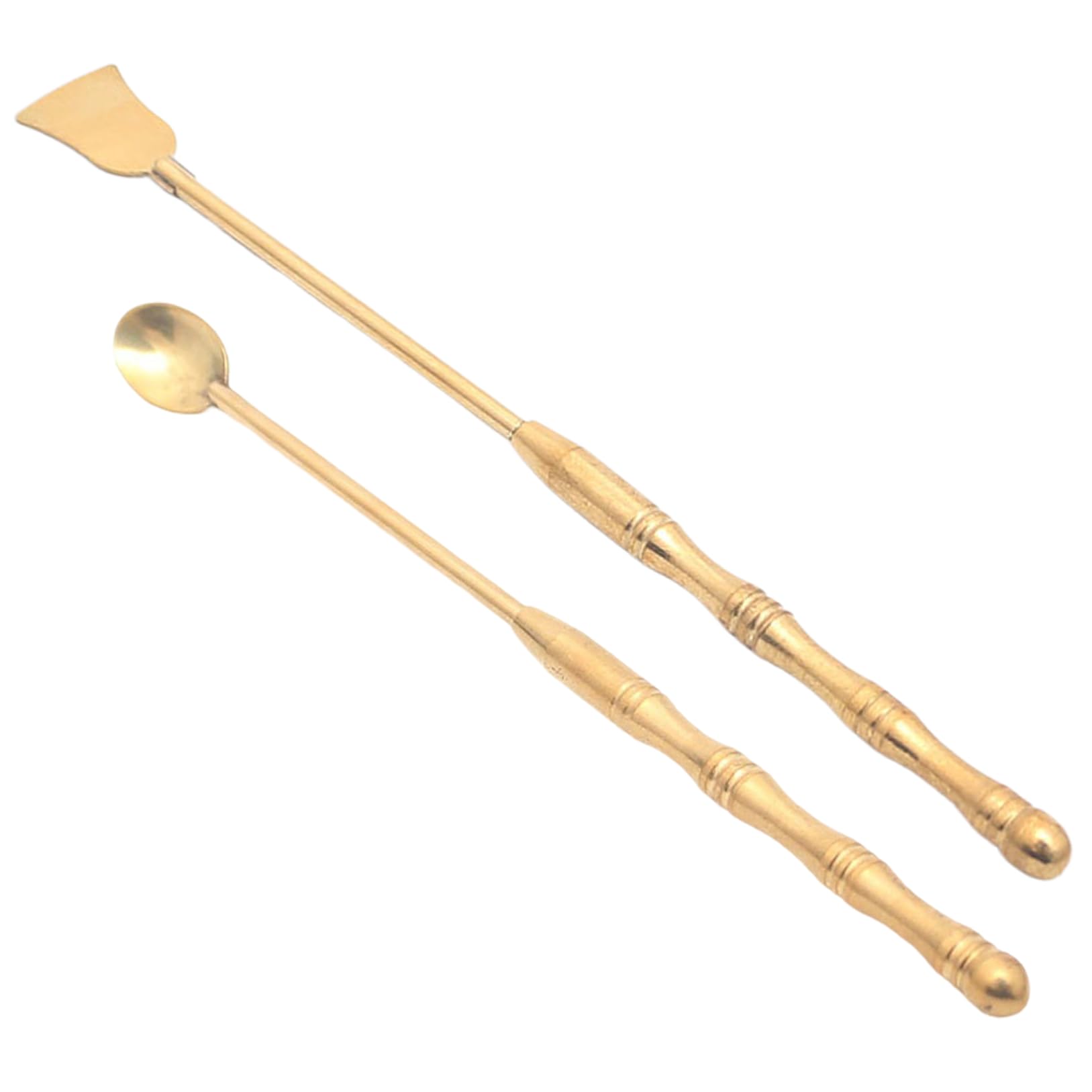 CNAFGBGG Brass Incense Tool Set Incense Burner Equipment Include Brass Spoon and Shovel for for Burner, Yoga, Meditation..