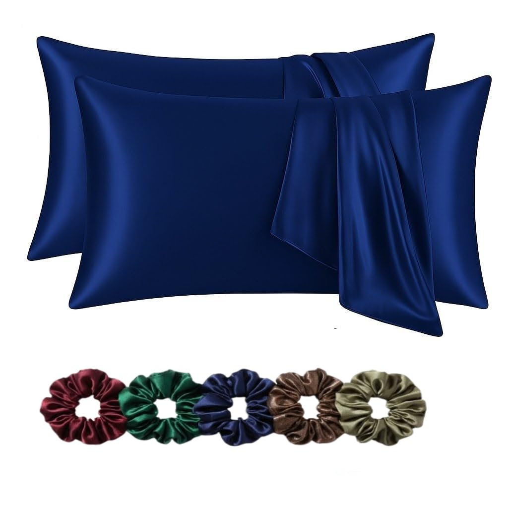 Satin Pillowcase - Hair & Skin Protection + Scrunchies -14 Satin Pillowcase - Hair & Skin Protection + Scrunchies -14