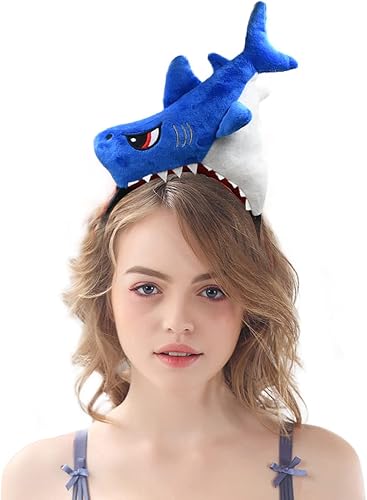 HODRME Plush Animal Ears and Horns Headband-Halloween Christmas Festival Theme Party Animal Cosplay Costume Headbands