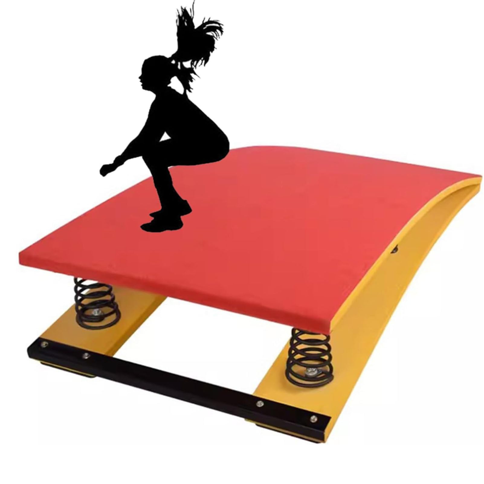 trampolina do treningu gimnastycznego, przenośna, zakrzywiona deska do ćwiczeń z matą antypoślizgową, dla dzieci i dorosłych, 60 x 120 cm, do sklepienia na świeżym powietrzu i treningu