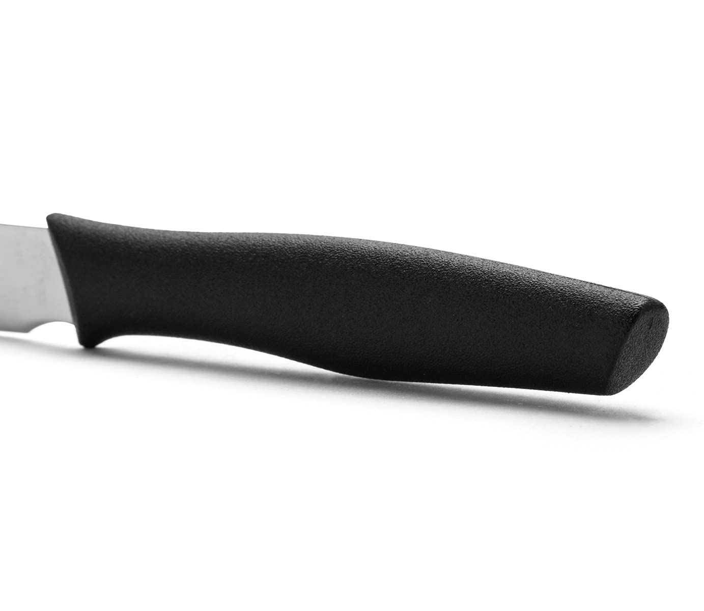 Arcos Serie Nova - Cuchillo para mantequilla 3" con Hoja Acero Inoxidable Nitrum y mango polipropileno negro - Duradero, ergonómico e higiénico (7'')