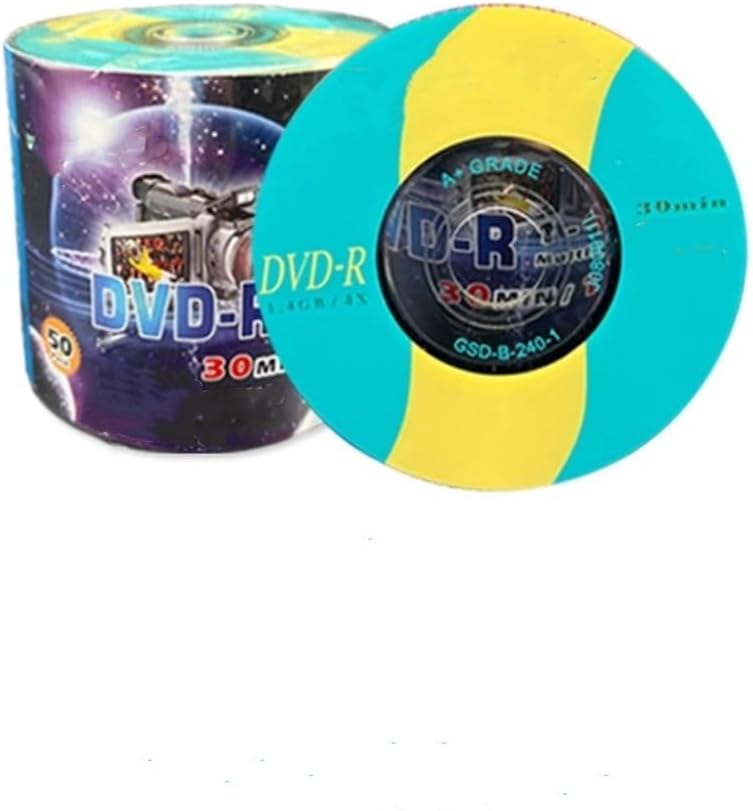 50 Pack 3" 8cm Mini Recordable Blank DVD-R Discs Disk for DVD VCR Video Camera 1.4GB/30min 1-8X
