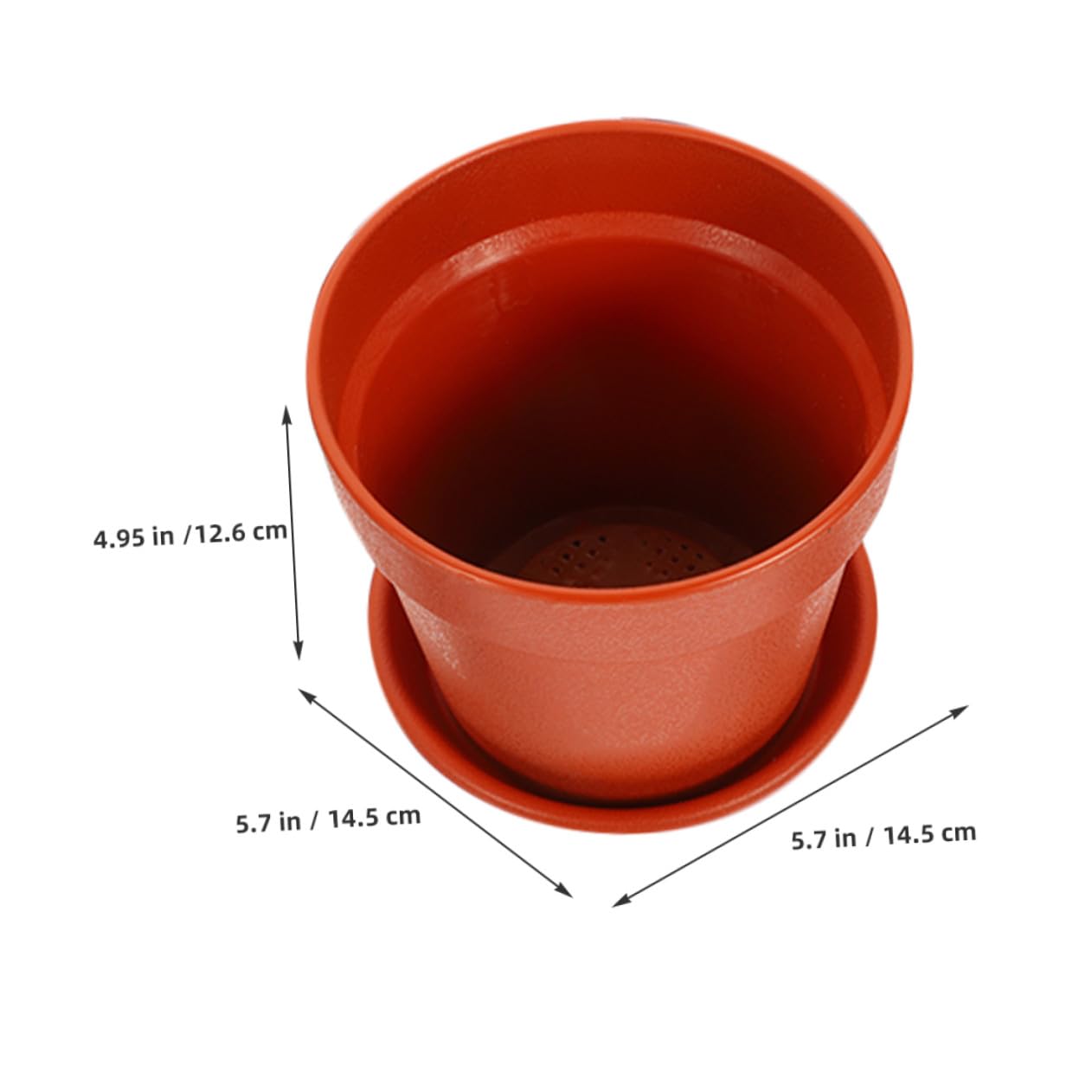 SUPVOX 10 Ensembles Pots de Fleurs Plastique Drainage et Soucoupes Pots de Plantation Polyvalents pour Fleurs et Semis pour Intérieur et Jardin