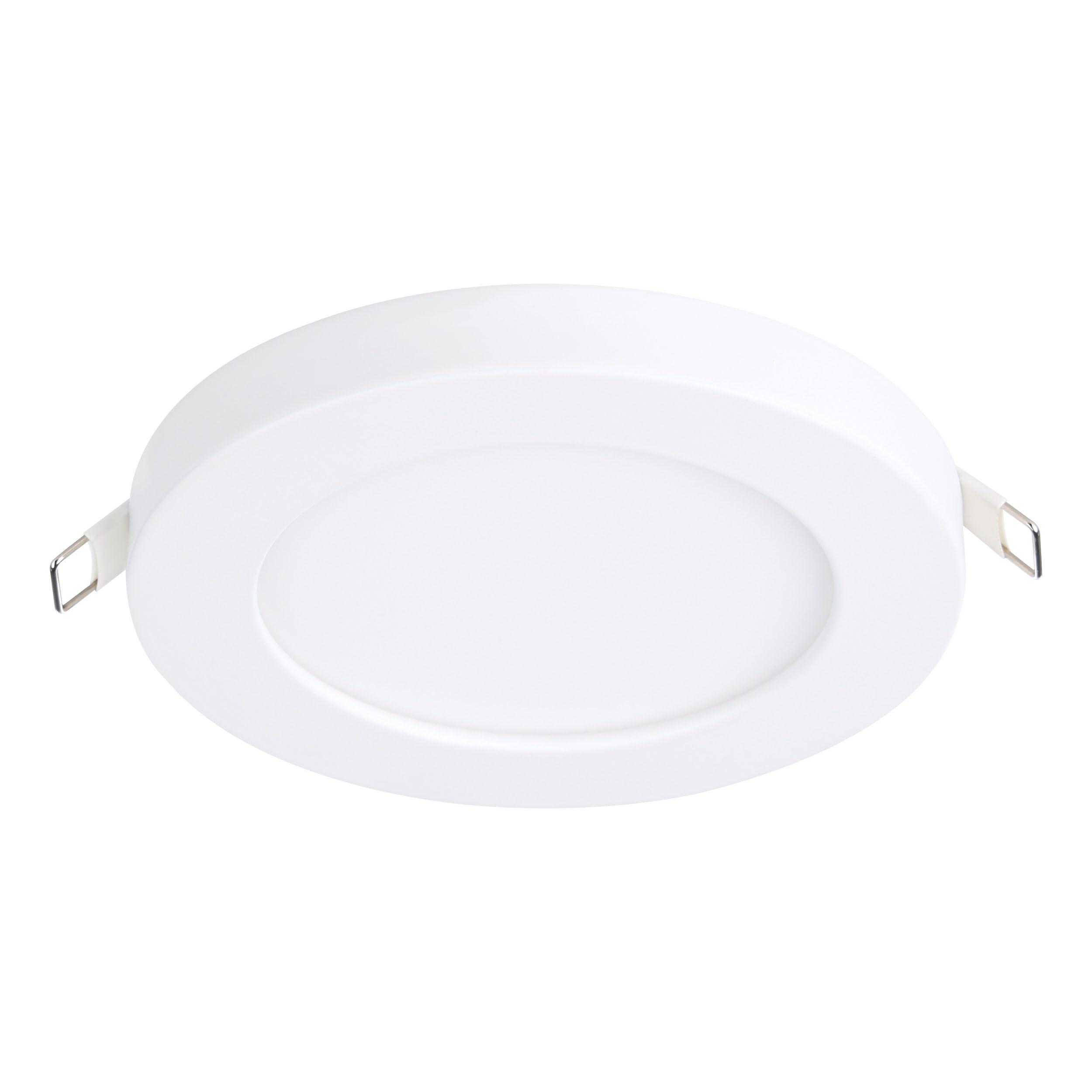 Eglo Recessed LED Ceiling spot Light Fueva Flex, Round Spotlight, LED Panel Made of Aluminium and White Plastic, Warm White, Ø 11,7 cm