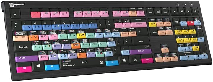 Logickeyboard ASTRA2 Backlit Keyboard for PreSonus Studio One - PC