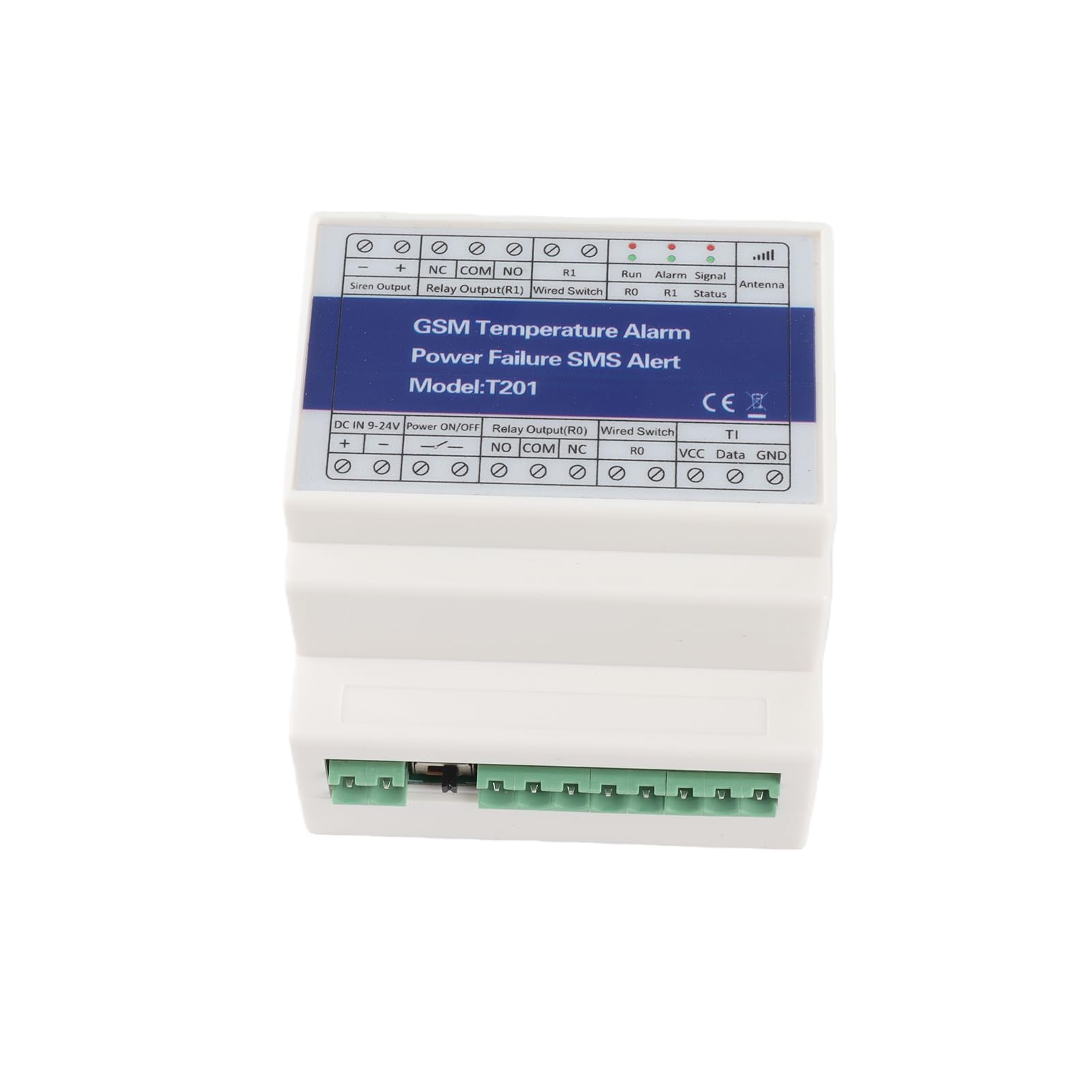 Przekaźnik Temperatury GSM Przekaźnik Zdalny Kontroli Temperatury Monitorowania z Alarmem SMS Monitorowanie Stanu Zasilania 2 Wyjścia