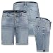 Produktbild Sublevel Damen Jeans Shorts Bermuda Kurze Hose Short Denim Stretch Denim Hotpants, Farbe:Hellblau, Größe:S / 36