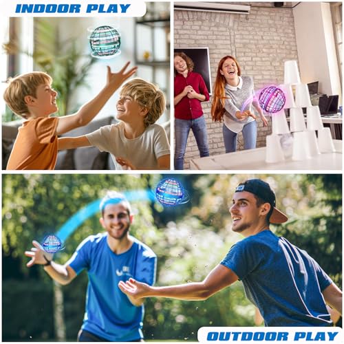 2024 Flying Orb Ball Toy - Christmas Cool Novelty Gift Galaxy Boomerang Hand Drone Magic Floating Orbit Ball Hover Mini Outdoor Fidget Toy Stocking Stuffer for Boys Girls Teens Kids Green