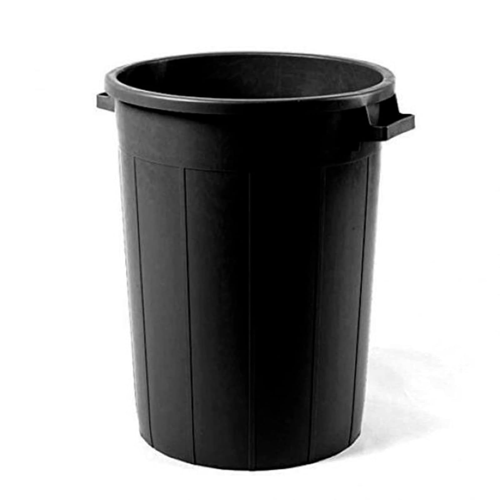 Bidone da Giardino Con o Senza Coperchio, Capacità 50 70 100 120 Lt, Pattumiera Contenitore Rifiuti Spazzatura, Esterno, con Manici, in Plastica, Tino Mastello (120 Lt con coperchio)