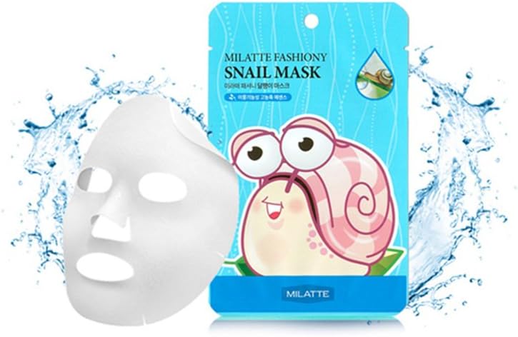 Milatte-Fashiony Korean Beauty Snail MaskSheet10pcs
