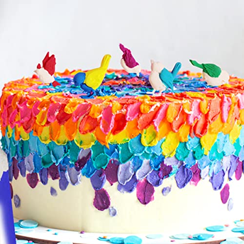 5 Pack Nature Theme Fondant Molds Butterfly Rose Flower Stems Birds Blossoms Silicone Mold Chocolate Cake Mold Kitchen Baking Mold For Cake Decoration Chocolate Soap Crafting #TOP4