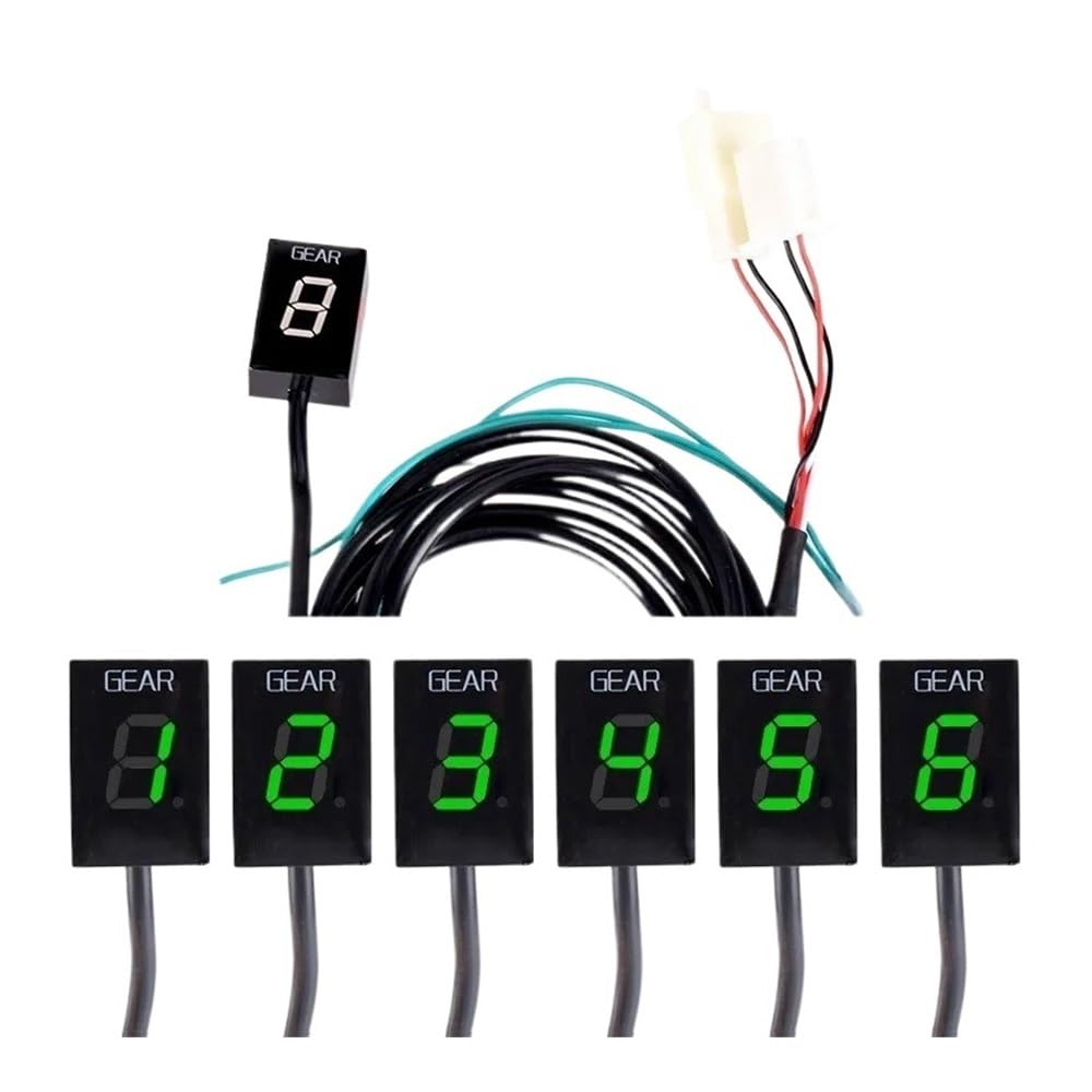 Indicatore Digitale di Marcia per Moto, indicatore di Marcia per CBR900 CBR929RR CBR 929RR 929 RR R 2000 2001, Display Digitale a 6 Livelli (Blu)