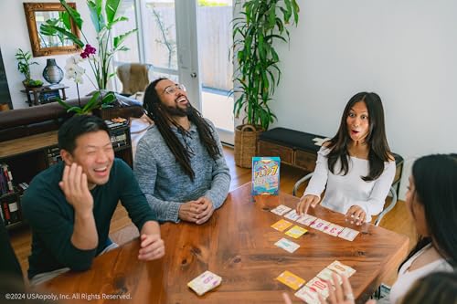 USAopoly The OP Flip 7 Kartenspiel auf Englisch für die ganze Familie | Wettbewerbs-Partyspiel für 3 oder mehr Spieler | Push-Your-Luck und Strategiespiel, Finalist Spielzeug des Jahres