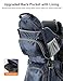 besrey Baby Backpack Carrier, Toddler Hiking Backpack with Safety 3-Height Seat, Adjustable Straps&Waist Belt, Foldable Frame Lightweight Large Capacity Child Carrier for Hiking