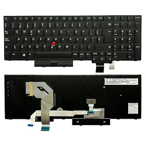 Teclado de portátil Lenovo ThinkPad T570 P51S T580 P52S 01EN928 con diseño español