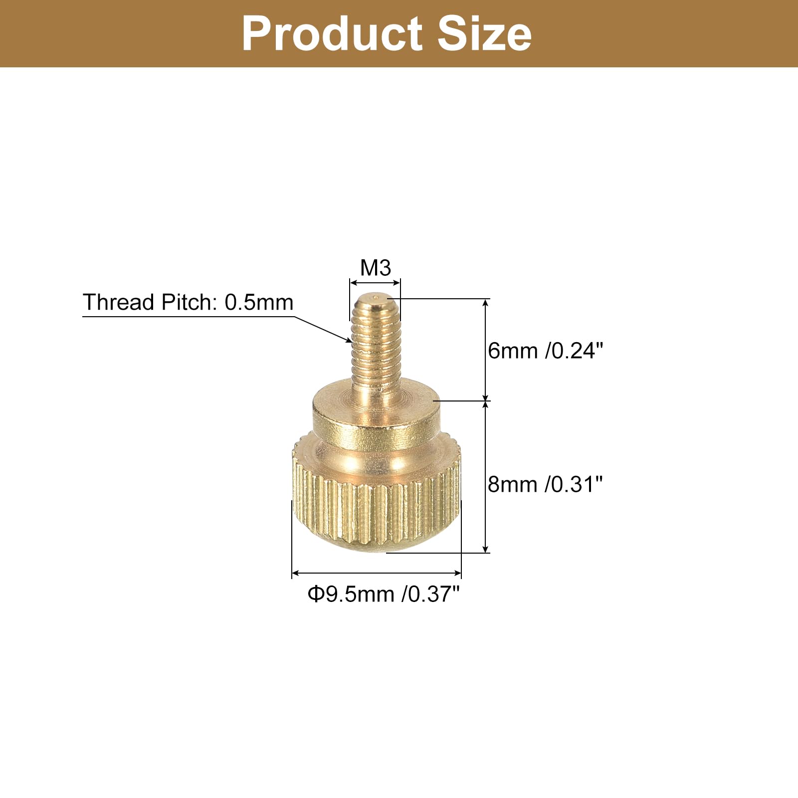 4 Viti A Testa Zigrinata In Ottone M4x16mm - Per Fai Da Te, Mobili E Elettrodomestici - Foto 6