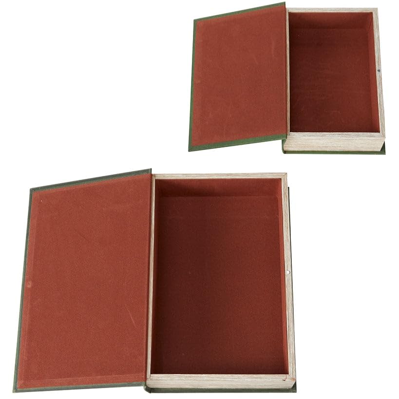 The Lakeside Collection Set Di 2 Scatole Porta Libri - Nascondiglio Segreto Decorativo Per Oggetti Di Valore E Documenti