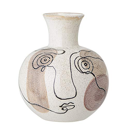 Bloomingville Vase, weiß, Keramik