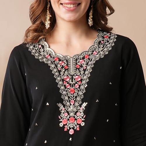 Image of Globus Women Kurta Sets (GS567428 Mustard S)