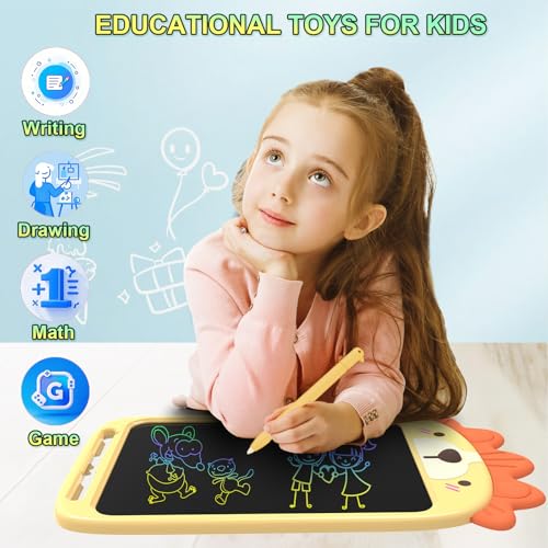 10 Inch LCD Writing Tablet, Erasable Doodle Board Toy, Cute Lion Drawing Pad for Kids Ages 2-6 - Educational Christmas Birthday Gift (Lion) - Image 3