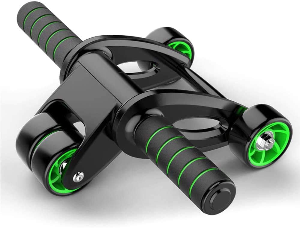 Abdominal Muscle Wheel, Abdominal Exercise Equipment, Ab Abdominal Exercise Roller With Thick Knee Pad Mat, Stable To Prevent Rollover, Balance And Efficiency Perfect For Fitness Home & Gym Workout
