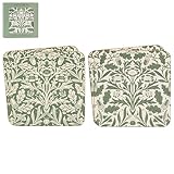 The Leonardo Collection William Morris - Juego de 4 Posavasos de Bellota duraderos para té, café y Bebidas frías, Elegante decoración del hogar para mesas de Comedor y Espacios de Vida
