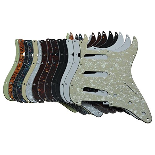 Dopro 11 Hole Vintage 62 Strat ST SSS Single Coil Pickups Guitar Pickguard Scratch Plate with Screws for American FD 62 Stratocaster Tiger Stripe - Image 4