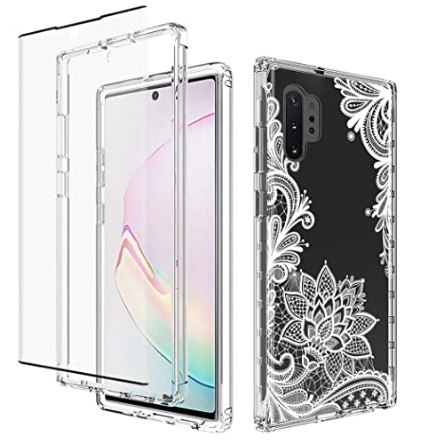 Coque Galaxy Note 10 Plus transparente mandala avec protection écran verre