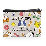 Dog Coin Purse for Dog Mom Dogs Lovers Birthday Mothers Day Gift for Fur Mama Pet Lovers Puppy Owner Gifts for Friend Sister Christmas Presents for Daughter Wife Dogs Owner Zipper Change Pouch