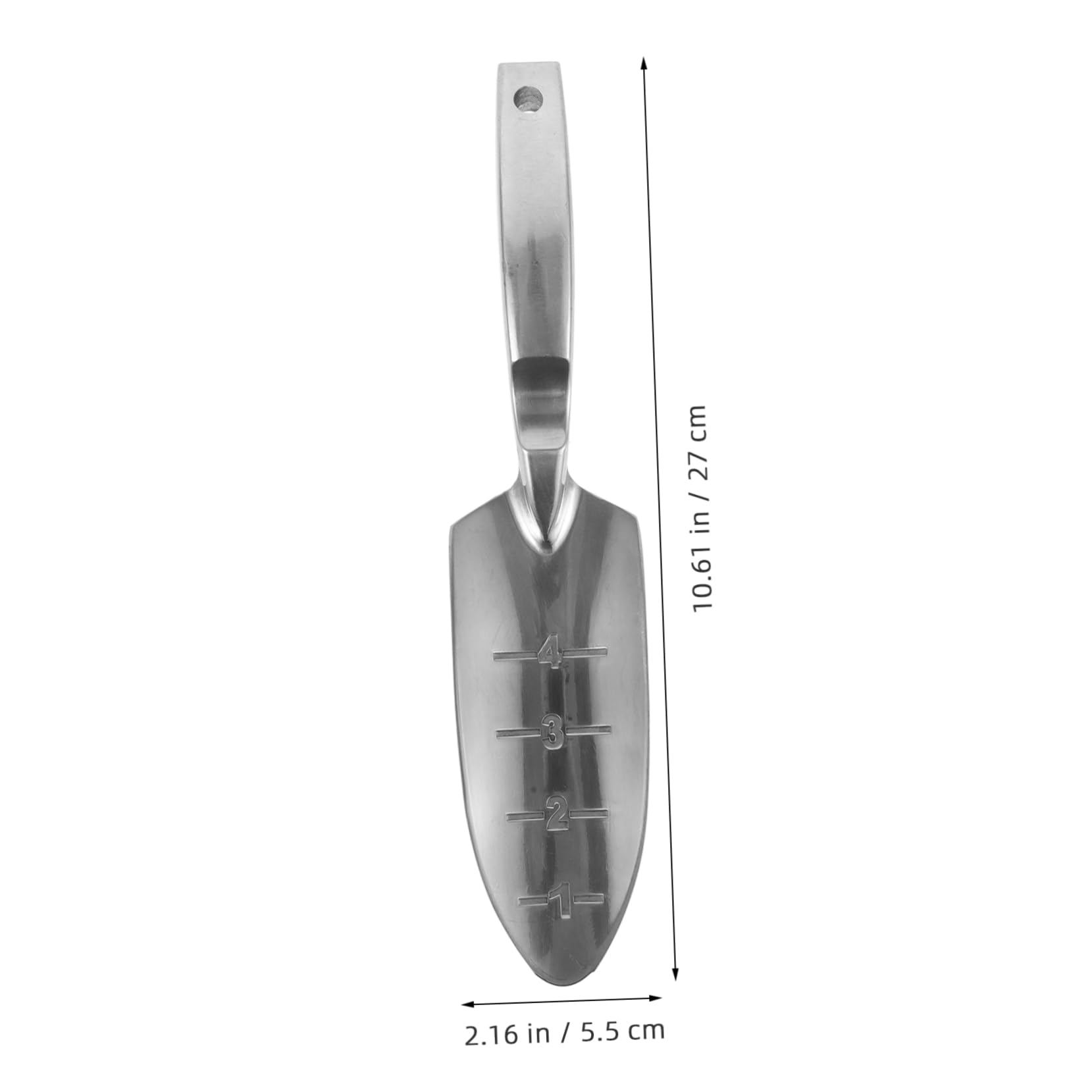 BESPORTBLE 5 Pièces Gardening Digging Phel Tools Bêche De Jardin Pelle De Rempotage Lourd Usine Aménagement Paysager Pelle De Plantation De Jardin Alliage D'aluminium Silver