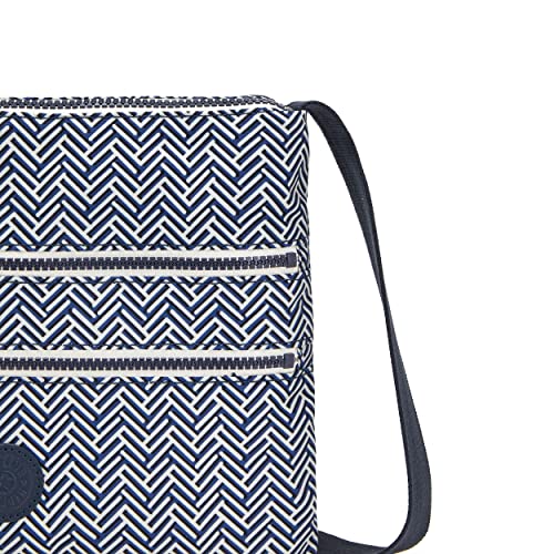 Kipling Womens Womenâ’s Alvar Bag, Super Light, Durable Messenger Bag, Nylon Shoulder Crossbody Bag, Urban Chevron, 13 L X 10.25 H 1.75 D Us #TOP4