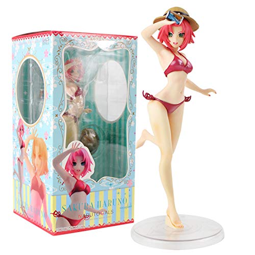 22Cm Naruto Haruno Sakura Action Figure Swimsuit Collectible Model Toy Cover