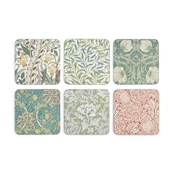 Shop Spode Morris & Co Coasters, Set of 6, Multi Coloured, 10.5cm x 10.5cm / 4" x 4" (X0010269174) – Spode