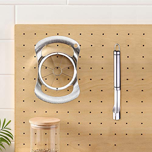 Apple Slicer and Corer,2 Piece Stainless Steel Set,8-Blade Large Apple Pitter Cutter Divider