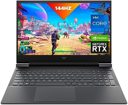 HP Victus 16 inch Gaming Laptop, FHD Display, 144Hz Refresh Rate, Intel Core i7-12700H, 16 GB RAM, 1 TB SSD, NVIDIA GeForce RTX 3050 Ti Graphics, Windows 11 Home, 16-d1010ca (2023)