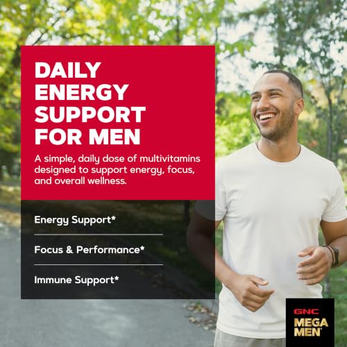GNC Mega Men Energy & Metabolism Multivitamin for Men, 180 Count - Image 2