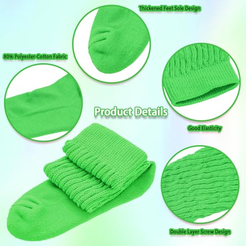 Image of Gvhntk Slouch Socks Women 80s 90s Scrunch Socks Extra Long Slouchy Sock Knee High Sock