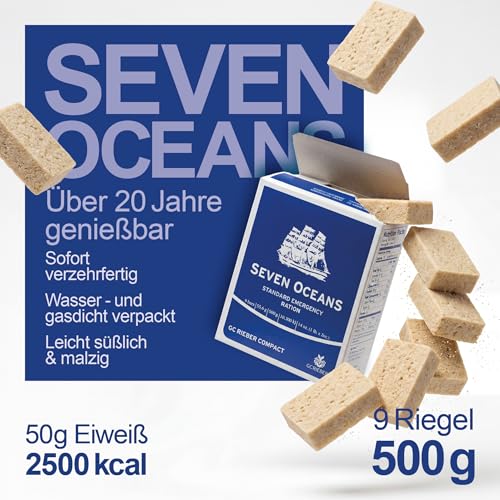 Notfallnahrung Testpaket BP-ER, NRG-5, Seven Oceans & GS-10 Notration + NRG-5 ZERO glutenfrei - Survival Food Set für Katastrophenschutz & Notvorrat Lebensmittel - Langzeitnahrung 20 Jahre genießbar – Bild 8