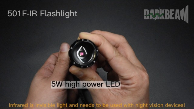 DARKBEAM ir Flashlight Infrared 850nm Lights LED Mini for Night