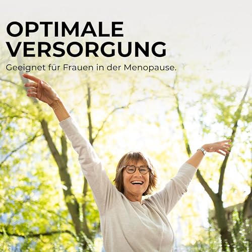 Wechselsanft Vitalstoff Komplex 120 Stk.- Wechseljahre Kapseln für Frauen in der Menopause mit ideal dosierter Yamswurzel, Traubensilberkerze, Johanniskraut, Salbei, Eisen Folsäure, Vitamin B6 & B12